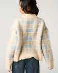 Classic & Cozy Snowflake Knit Jumper in Blue