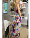 Floral print maxi dress