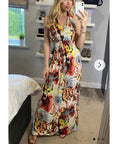 Floral print maxi dress