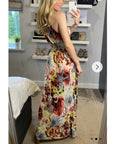 Floral print maxi dress