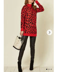 Leopard Print Fluffy Jumper