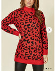 Leopard Print Fluffy Jumper