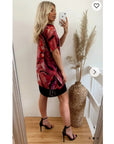 Multi color Print Oversize dress