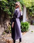Oversized Full pleated Tie Dye color Cardigan in Black/Purple