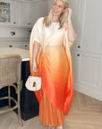 Sunset Ombre Draped Top & Pleated Trouser Co-Ord