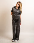Tracksuits with short sleeves (Grey)