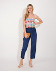 Check Print Jumpsuits (Pink)