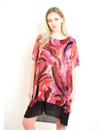 Multi color Print Oversize dress