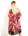 Multi color Print Oversize dress