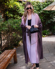 Oversized Full pleated Tie Dye color Cardigan in Purple