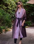 Oversized Full pleated Tie Dye color Cardigan in Purple