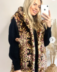 Faux Fur Oversize Hoody Coat