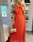 Pleated Maxi dress