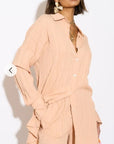 Cotton blend Duben shirt and shorts in relaxed fit co-ords Suits in Orange