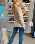 Diamanté Embellished Long Sleeve Top