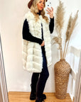 Plus Size Faux Fur Gilet