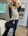 Multi Stars Geometric Print knitted Jumper