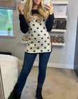Multi Stars Geometric Print knitted Jumper