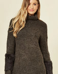 Fur sleeves design Jumper