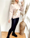 UNICORN HORSE sequin embellished Jumper