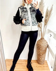 Faux Fur Jacket (Grey)