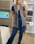 Sleeveless Wool Knitted Cardigan