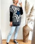 Star Print oversized Jumper top