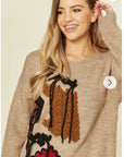 Fringe cable knit Jumper