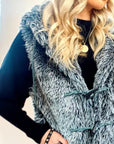 Faux Fur Oversize Hoody Coat