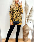 Leopard Print Fluffy Jumper