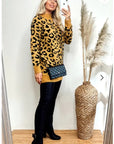 Leopard Print Fluffy Jumper