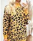 Leopard Print Fluffy Jumper