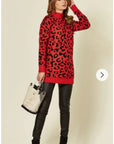 Leopard Print Fluffy Jumper