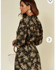 Multi Floral Printed overisze Shirt Dress