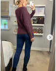 Burgundy Color knitted jumper