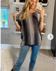 Multi color Stripe printed Top (Black)