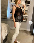 Lace Chiffon Top Shirt