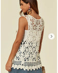 Floral Pattern Crochet Cardigan (73A)
