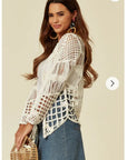 Floral Crochet Cardigan (3A)