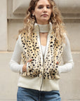Faux Fur Jacket (Leopard print)
