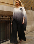 Sunset Ombre Draped Top & Pleated Trouser Co-Ord