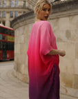 Sunset Ombre Draped Top & Pleated Trouser Co-Ord