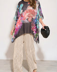 Floral Print Kimono Top