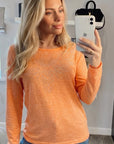 Diamanté Embellished Long Sleeve Top