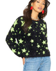 Star pattern knitted jumper