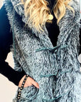 Faux Fur Oversize Hoody Coat