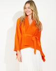 Full pleated Kimono sleeves cardigan top and tie dye print