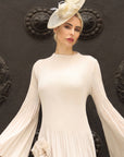 Statement Floral Feather & Loop Mesh Fascinator