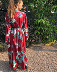 Floral print shirt dress