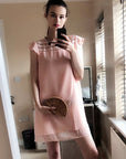 Floral Chain Embellishment Summer Dress